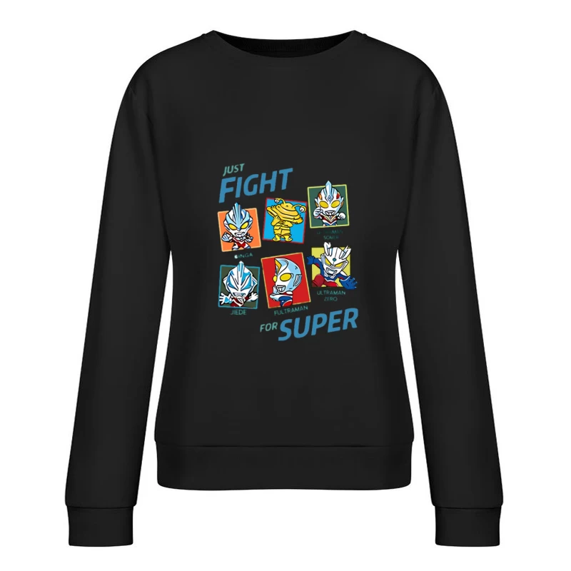 Design de super-héros Ultraman Femme Sweat-shirt à enfiler