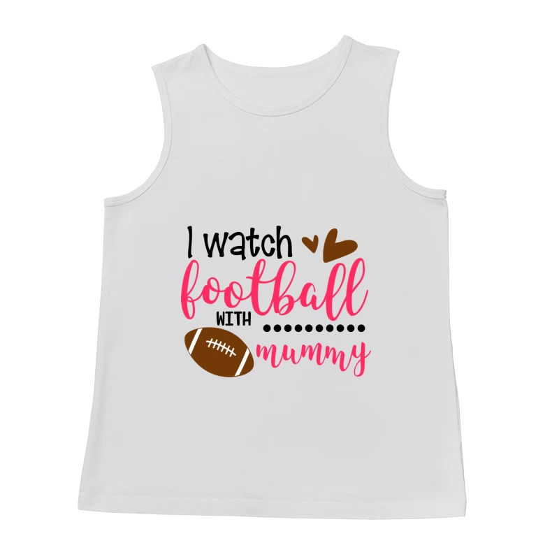 Regarder le football avec maman Homme Débardeur