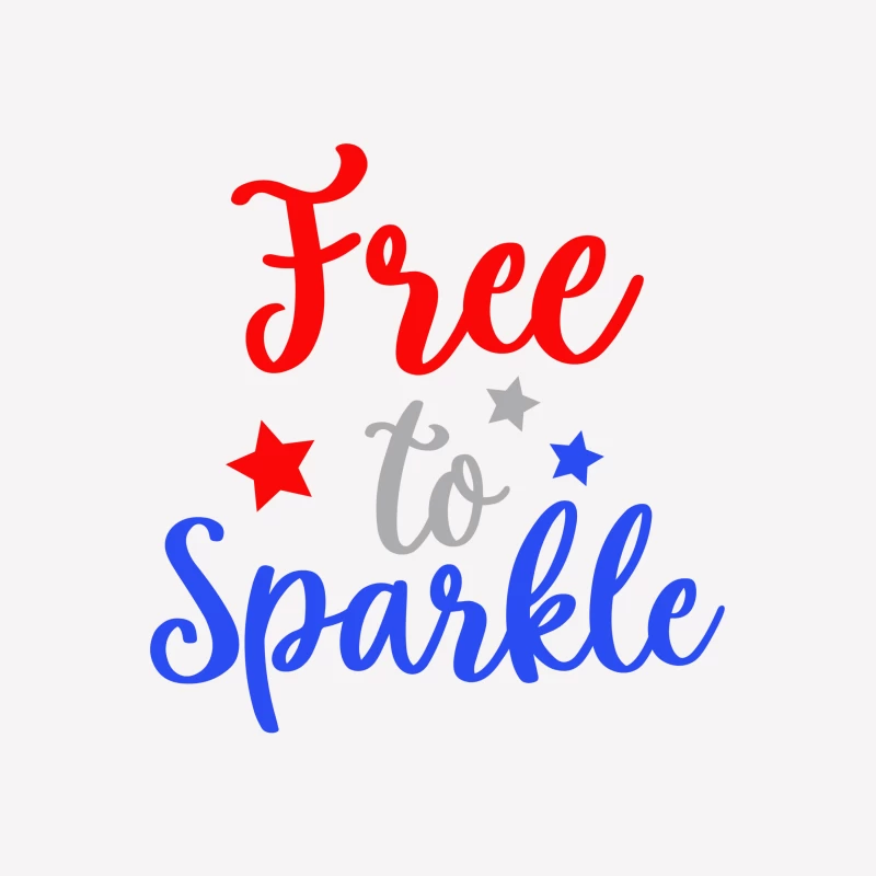 Libre de briller avec des étoiles patriotiques Femme T-Shirt