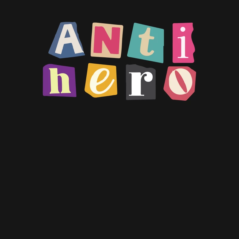 Taylor swift anti hero typography retro colorful