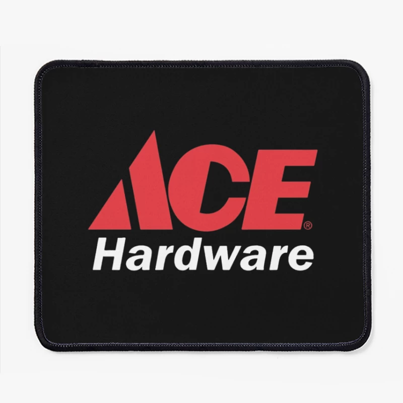 Ace Hardware Store Logo in Red and White Design Mouse Pad