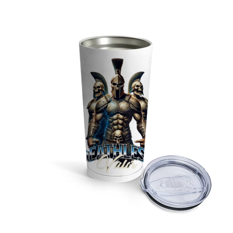 Spartan Warrior Deathless Elite with Skull Armor Travel Mug