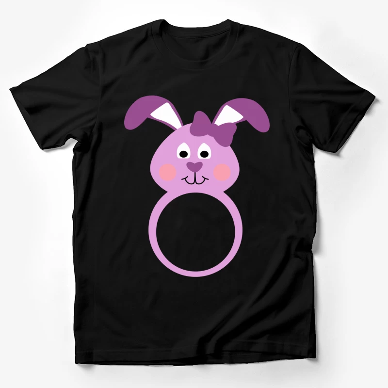 Anneau de lapin mignon violet Homme T-Shirt