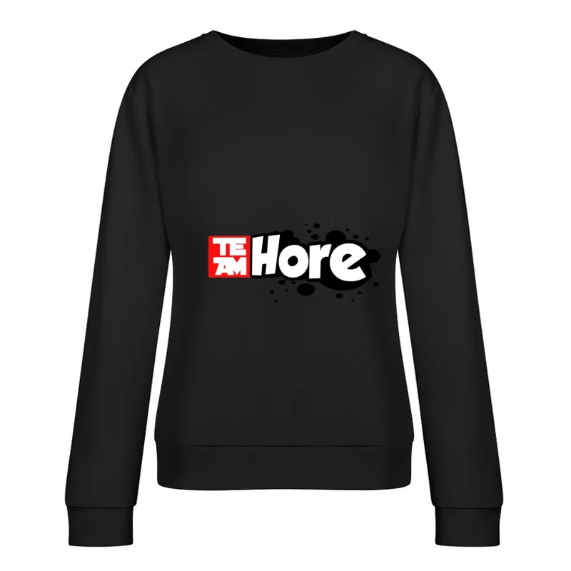 Team Hore Markenlogo Damen Pullover Sweatshirt