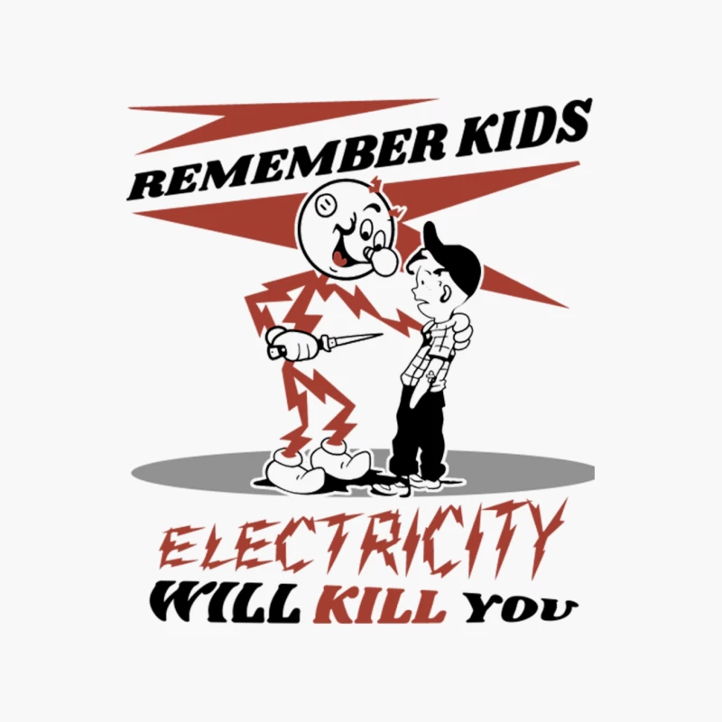 CIPS Vintage Ad - Electricity will kill you Cotton Tote Bag