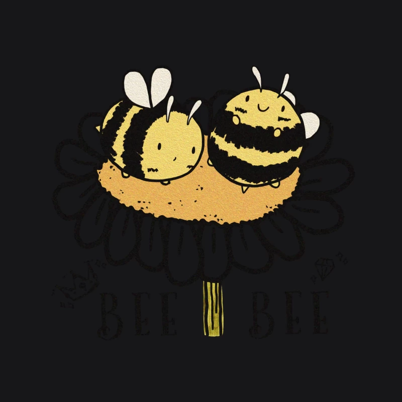 Süße Bienen auf Blume Herren Pullover Hoodie