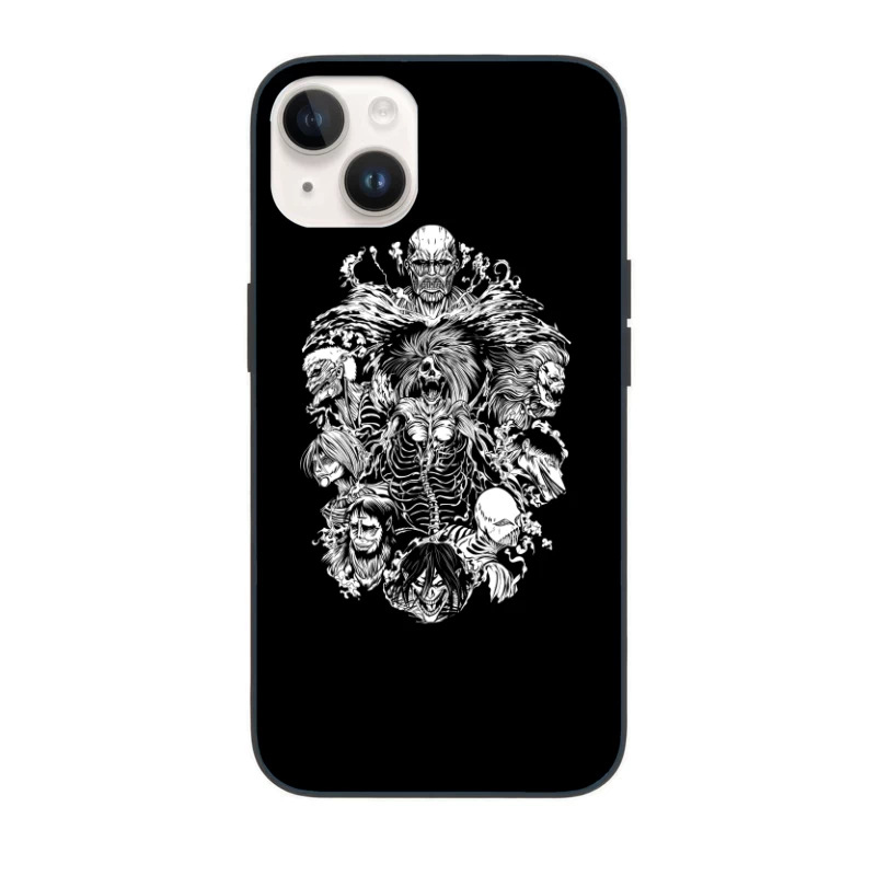 Black & white design iPhone Case