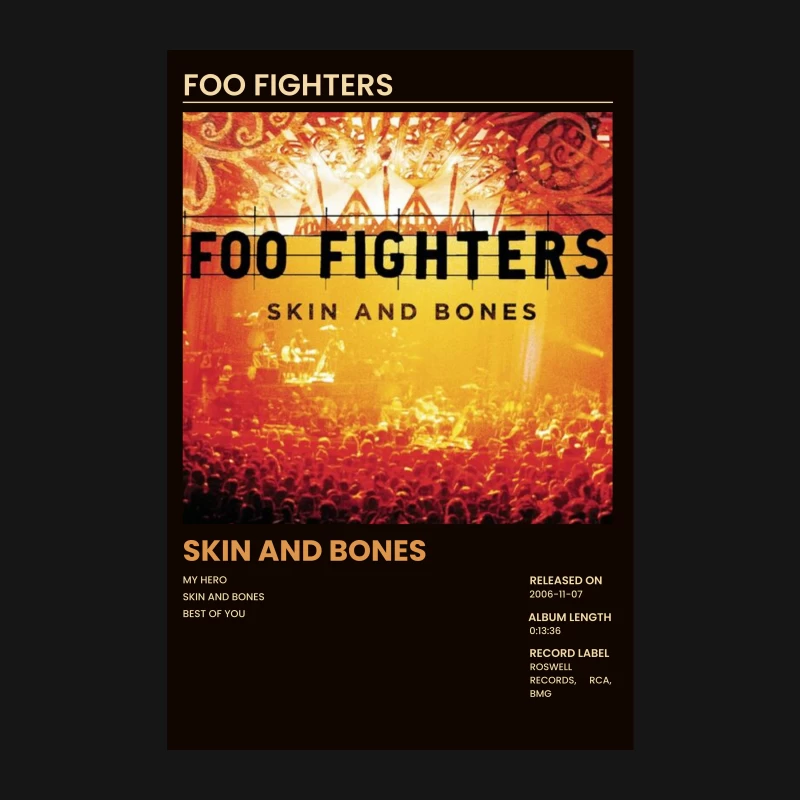 Foo Fighters Live Album: Skin and Bones Concert Cover Female Long Sleeve T-Shirt