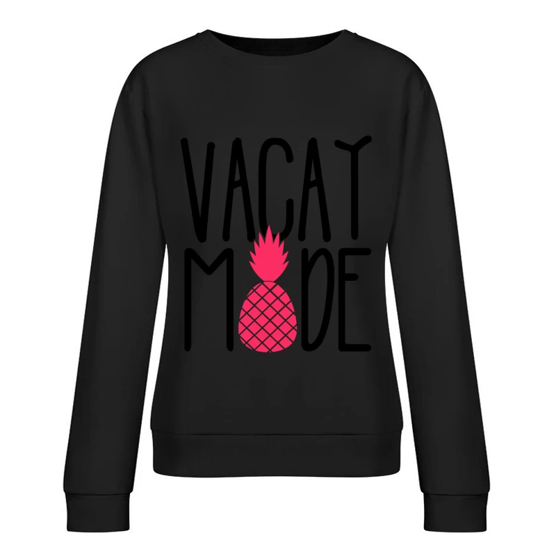 Ananas Stylisé en Silhouette Rose Femme Sweat-shirt à enfiler