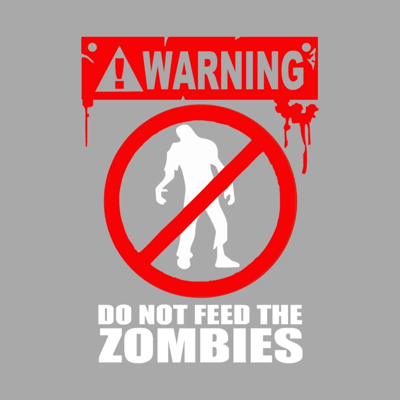 Zombie  Do not feed the Zombies Fun Male Pullover Hoodie
