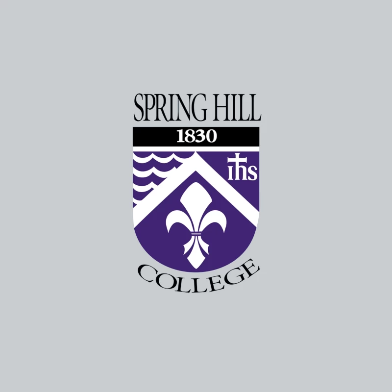 Spring Hill College Historic Shield Logo with Religious Symbolism (Est. 1830) Baseball Cap