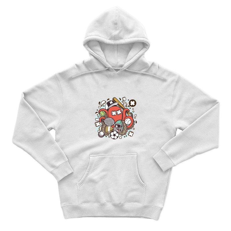 Octopus sportif avec balles et équipement Homme Sweat à capuche