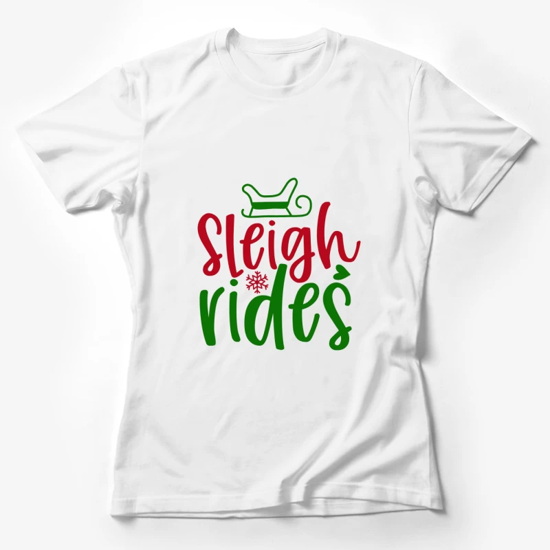 Balade en traîneau festive Femme T-Shirt
