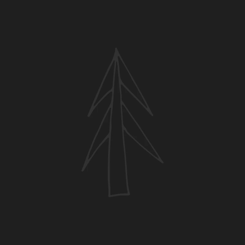 Arbre stylisé minimaliste Homme Débardeur