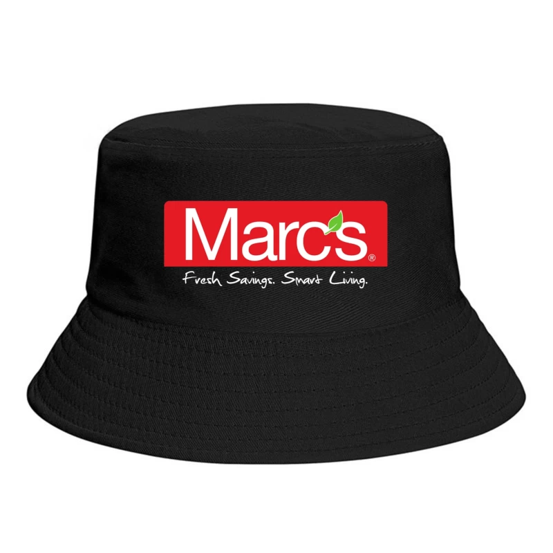 Marc's Supermarket Logo with Fresh Savings Tagline Bucket Hat