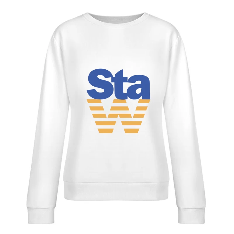 Stapel-W Textlogo Damen Pullover Sweatshirt