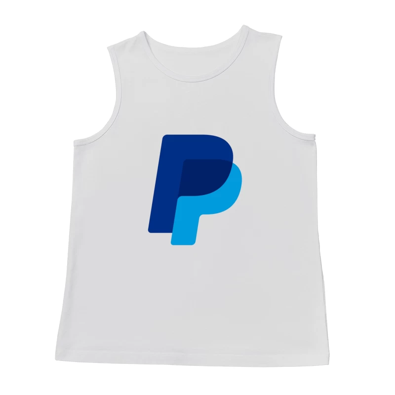 PayPal Double P Logo Design in Blue Shades Male Tank Top