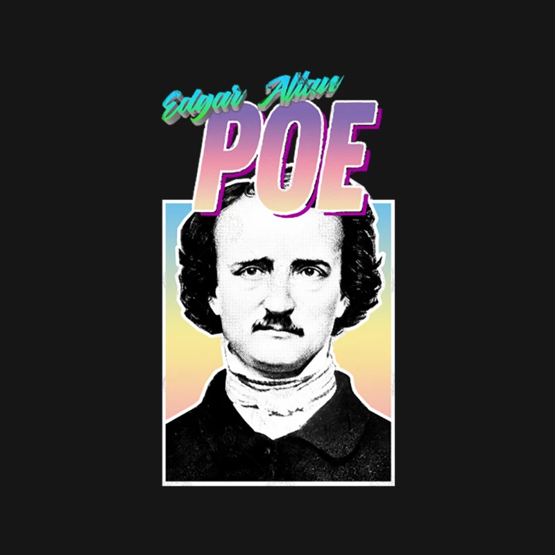Edgar Allan Poe Graphic Design Hipster Statement Tee Mouse Pad