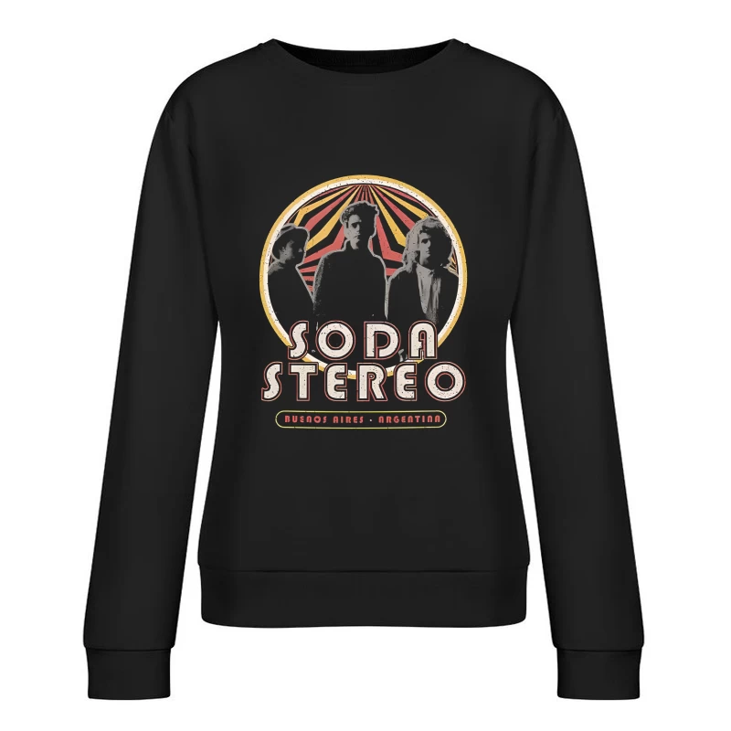 Soda Stereo Tour Female Pullover Sweatshirt