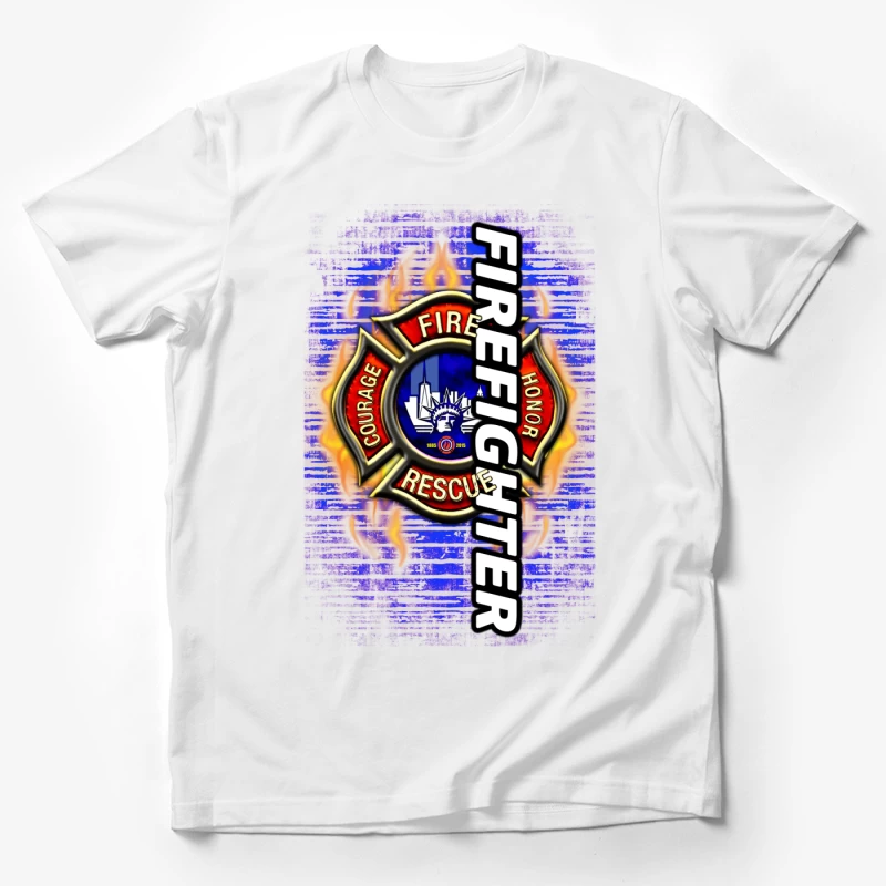 Hommage au courage et au sauvetage des pompiers Homme T-Shirt