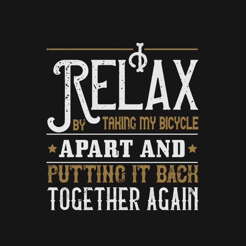 Détente et Vélo: Assemblage Créatif Femme T-Shirt