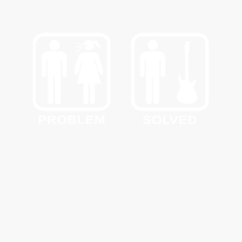 Problem Solved Guitar Cotton Tote Bag