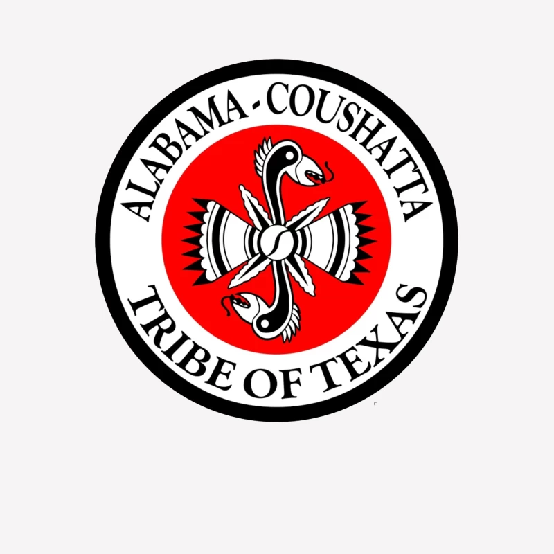 Alabama-Coushatta Tribe of Texas Official Seal Logo Male T-Shirt