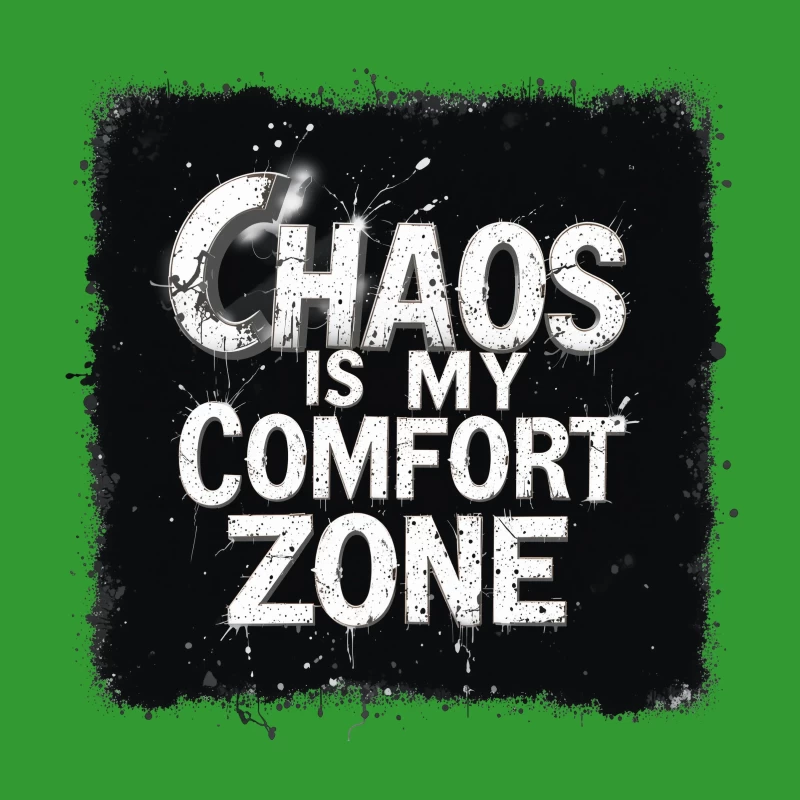 Chaos Is My Comfort Zone Throw Pillow