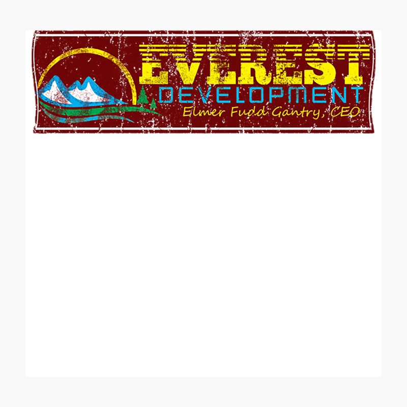 Everest Development, distressed Throw Pillow