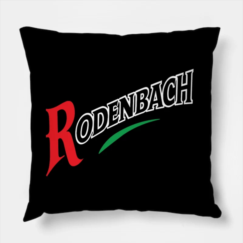 Rodenbach Beer Brand Logo Design Throw Pillow