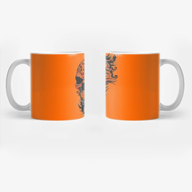 Abstract Decorative Skull Art Coffee Mug