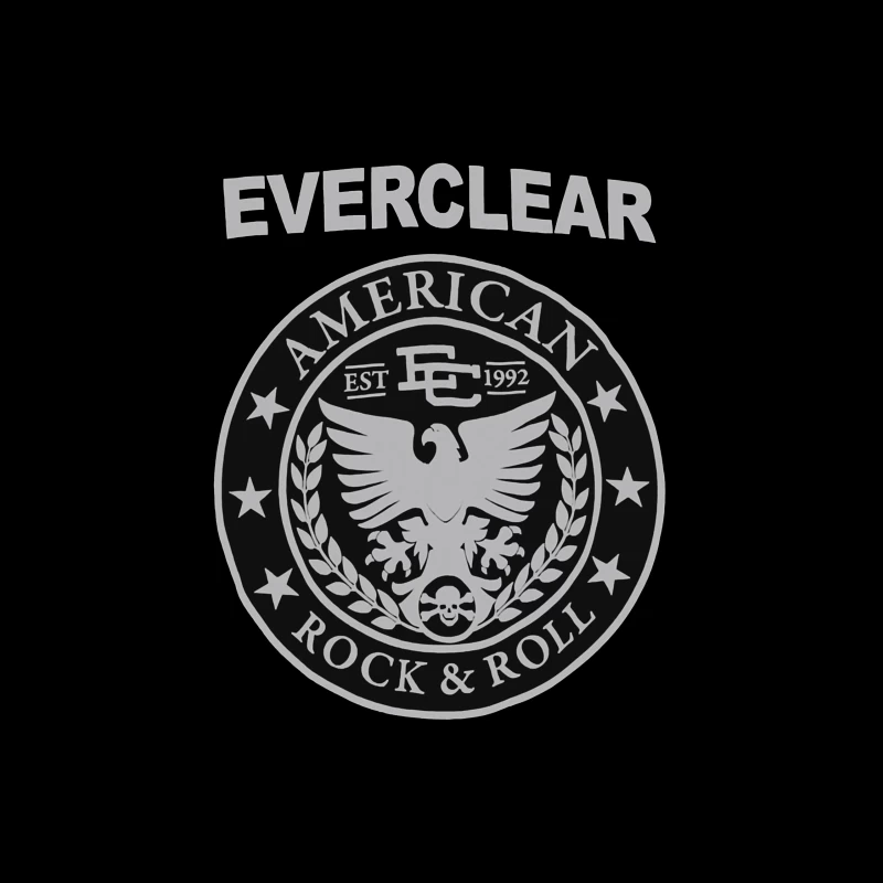 Everclear American Rock & Roll Band Emblem Est. 1992 Throw Pillow