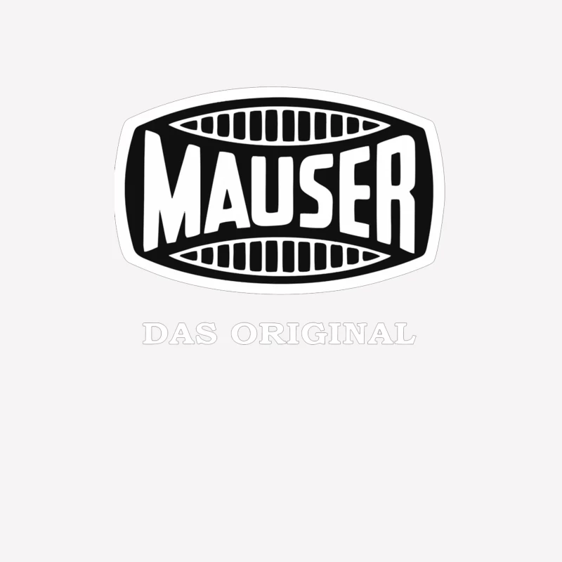 Vintage Mauser Firearms Company Logo with "Das Original" Text Male T-Shirt