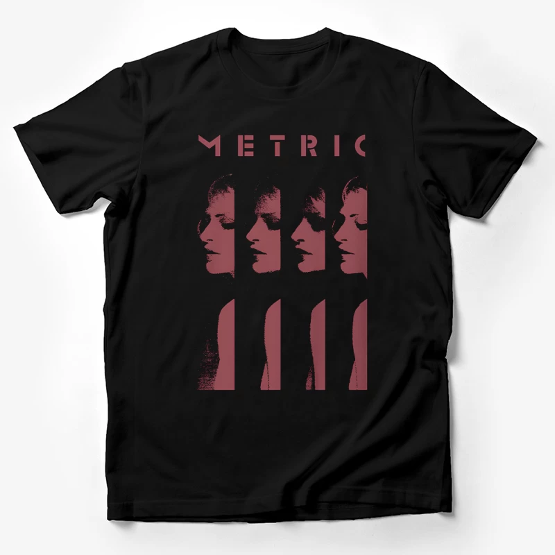 Metric Sliced Red Male T-Shirt