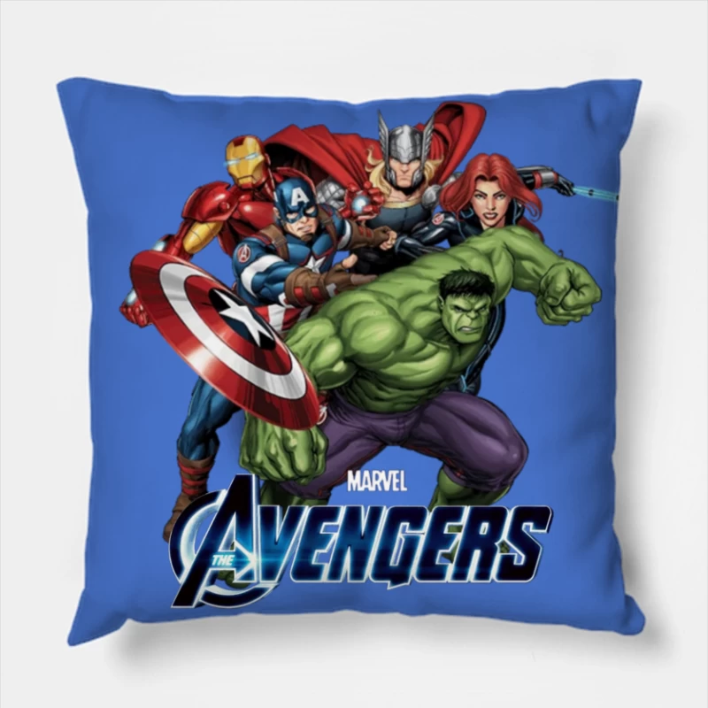 Marvel's Avengers Team Throw Pillow