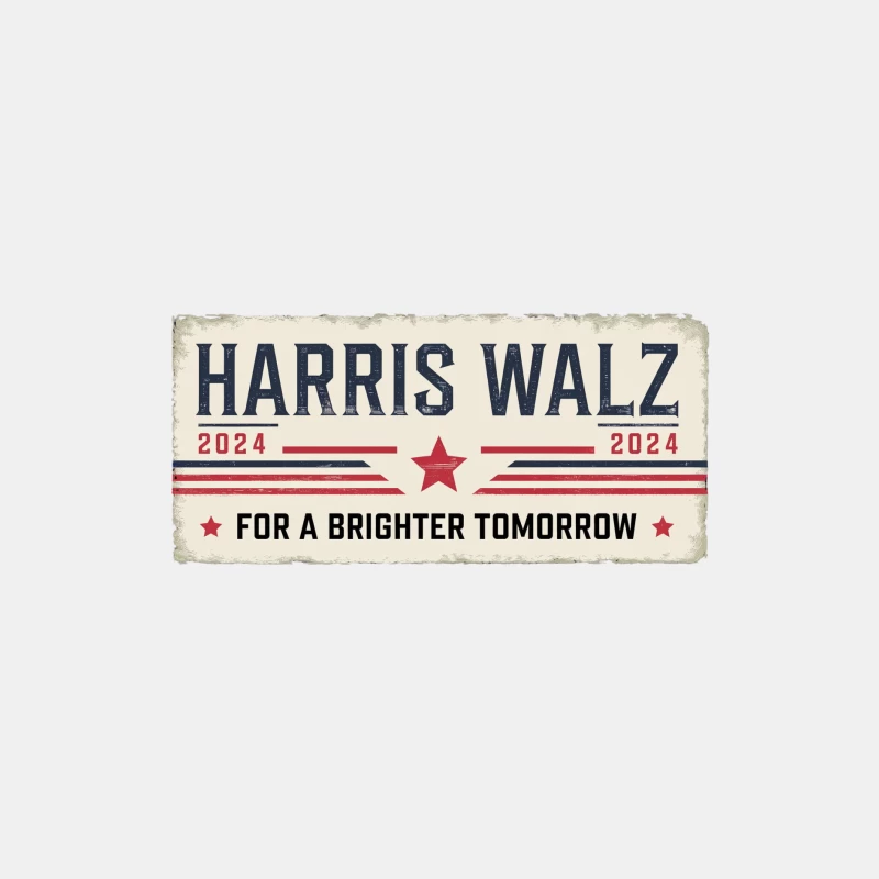 Harris Walz 2024 Campaign Poster: Patriotic Design for a Brighter Tomorrow Male Tank Top