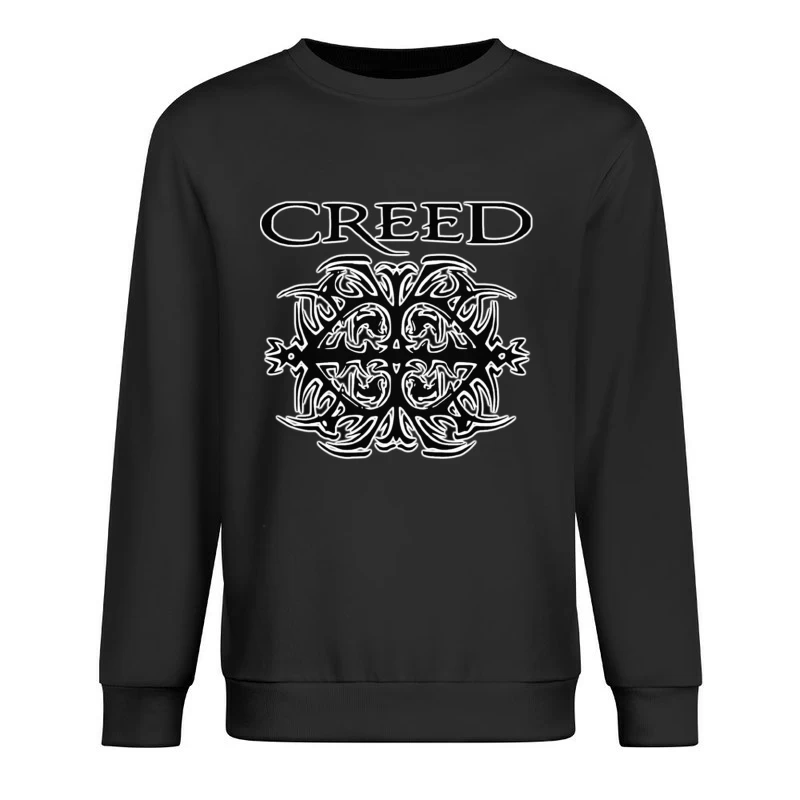 Creed Band Logo with Tribal Gothic Design Male Pullover Sweatshirt