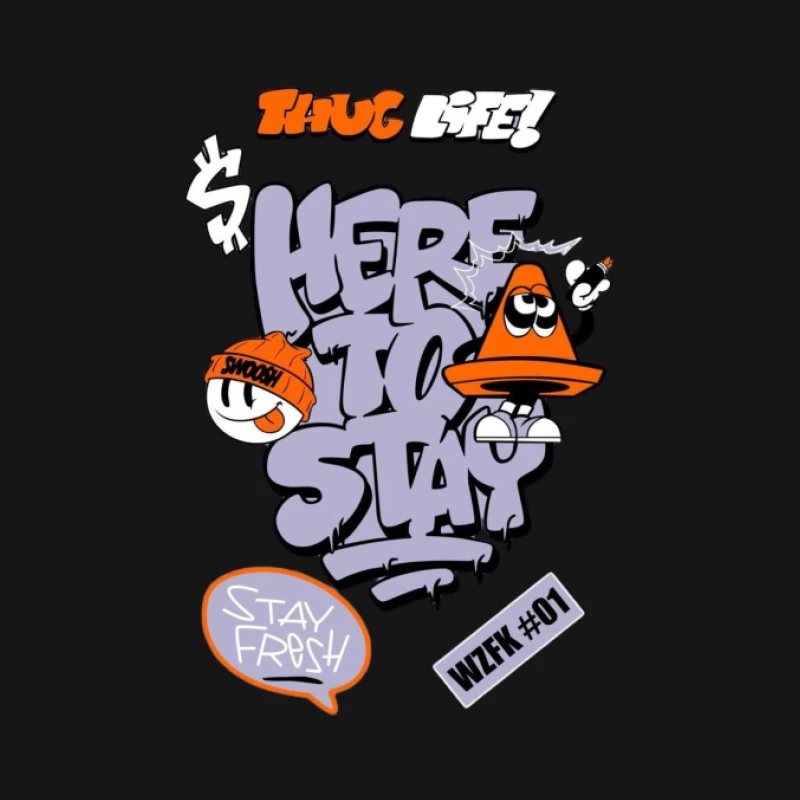 Graffiti Kunstwerk Streetwear Herren T-Shirt