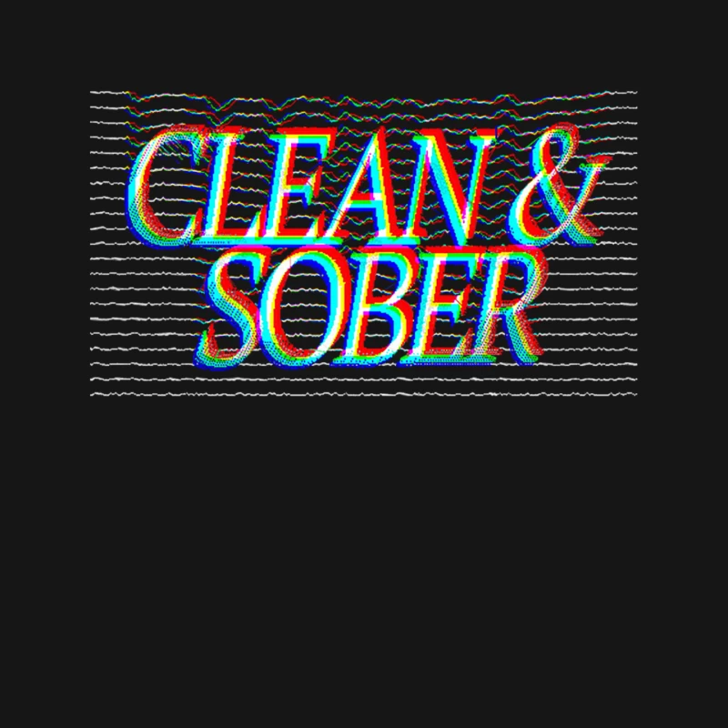 Clean &amp_ Sober - Sobriety Logo Design 2 Mouse Pad