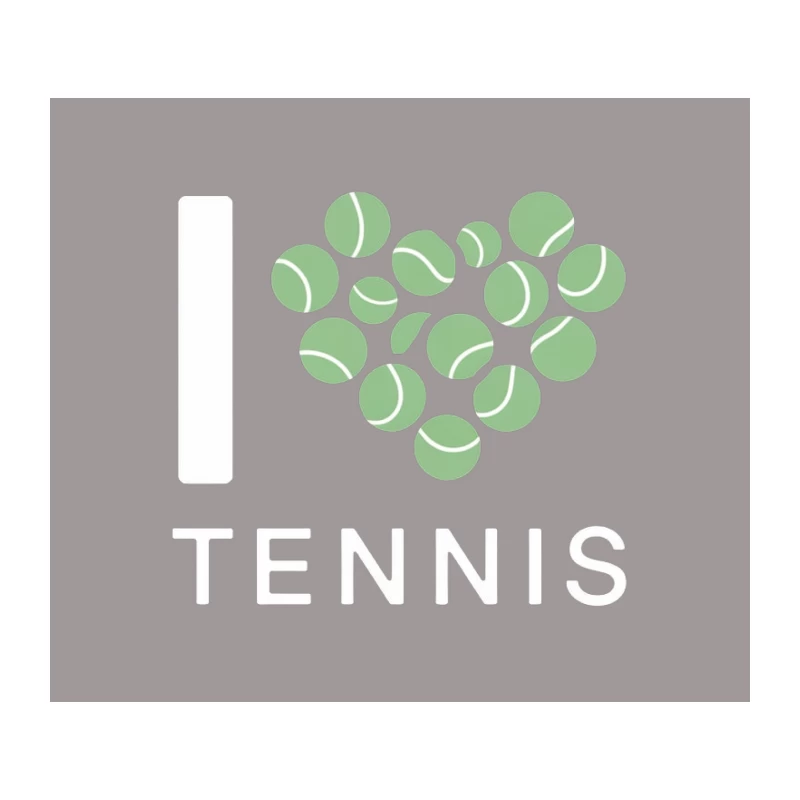Green Tennis Balls Forming Heart Shape Icon Tapestry