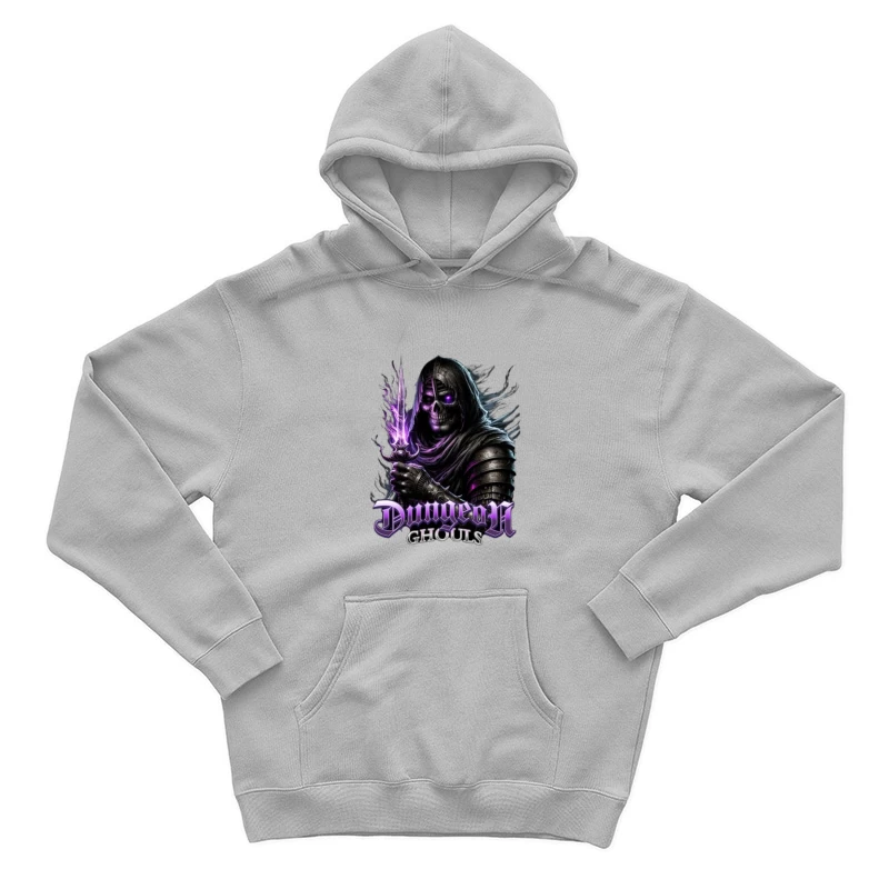 Ethereal Dark Knight with Purple Magic - Dungeon Ghouls Male Pullover Hoodie