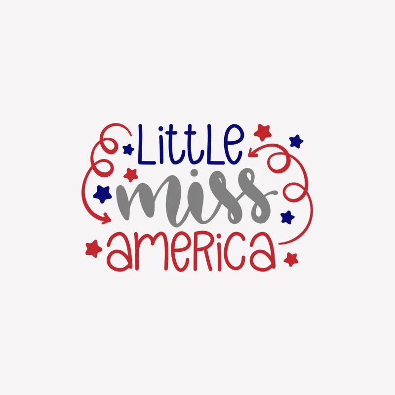 Petit Miss America - Conception patriotique étoilée Femme T-Shirt