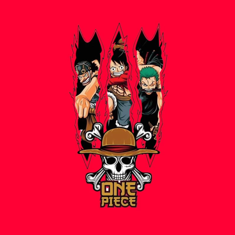 One Piece Character Artwork Throw Pillow