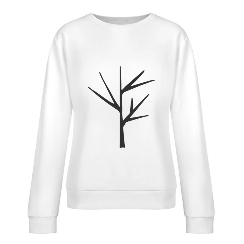 Silhouette d'arbre simple Femme Sweat-shirt à enfiler