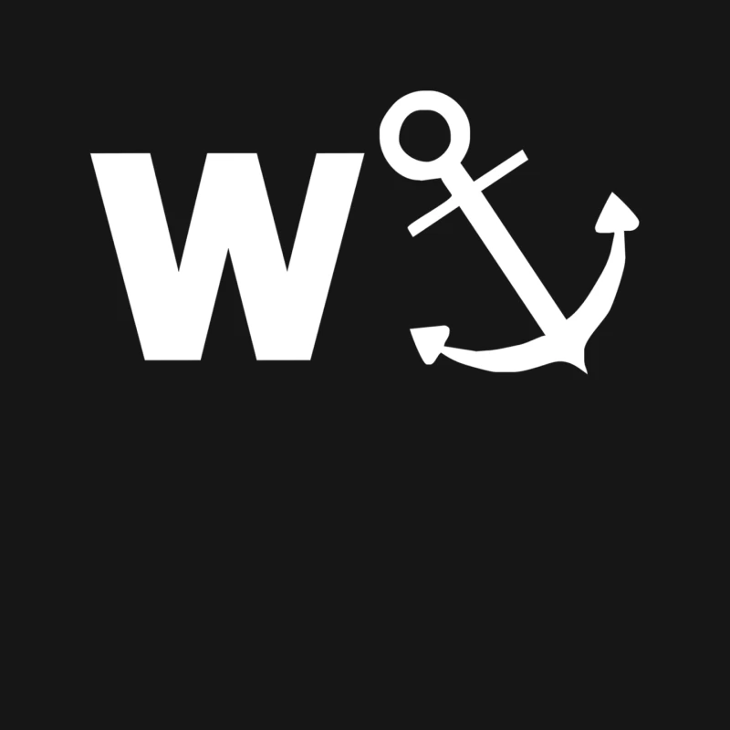 W Anchor Funny Pub joke Mouse Pad