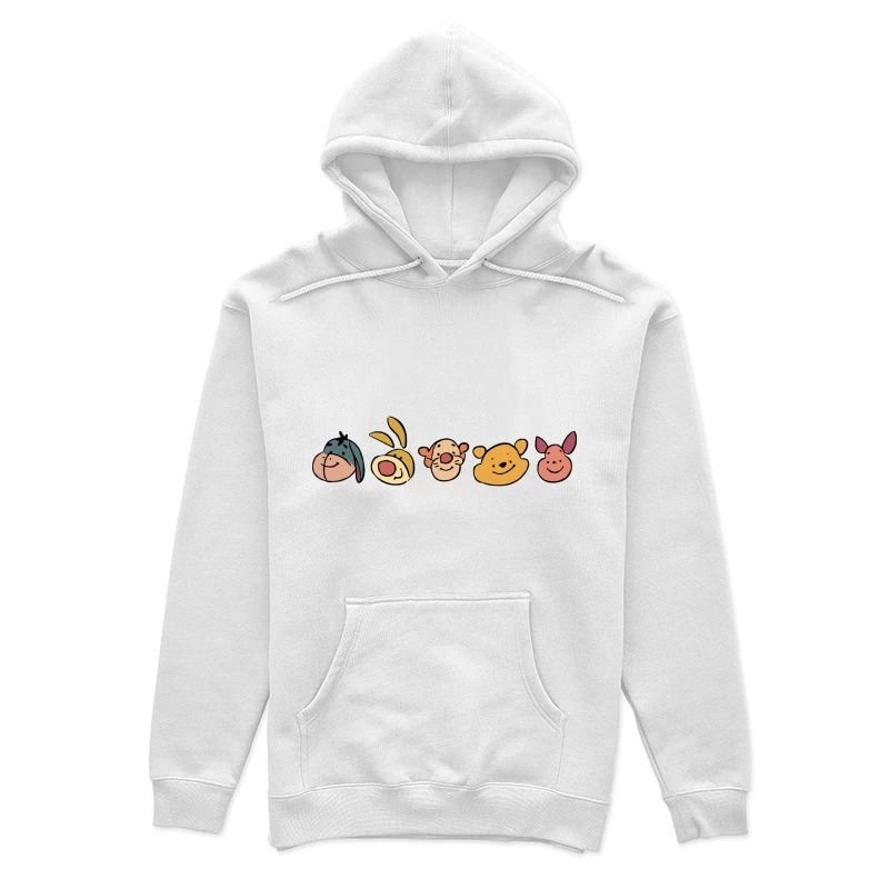 Freundliche Charaktere im Cartoon-Stil Damen Pullover Hoodie