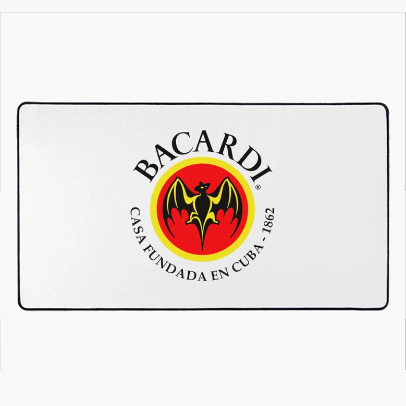 Bacardi Rum's Historic Cuban Bat Logo Desk Mat