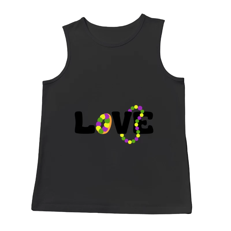 Motif d'amour coloré pour Mardi Gras Homme Débardeur
