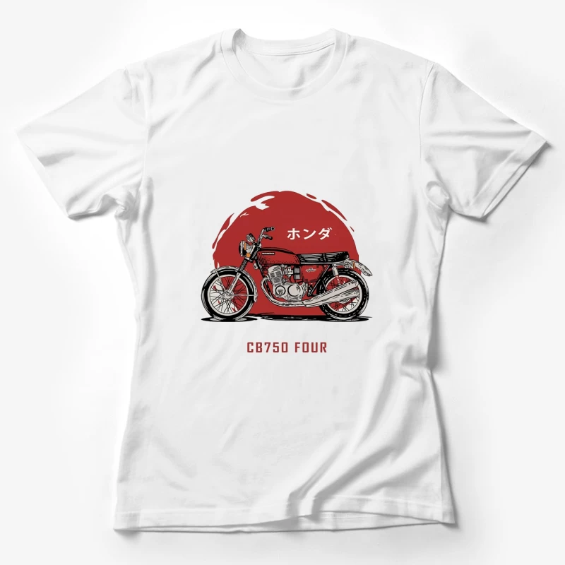Klassisches Motorraddesign: Honda CB750 Four Damen T-Shirt