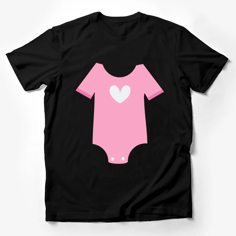 Body rose avec cœur Homme T-Shirt